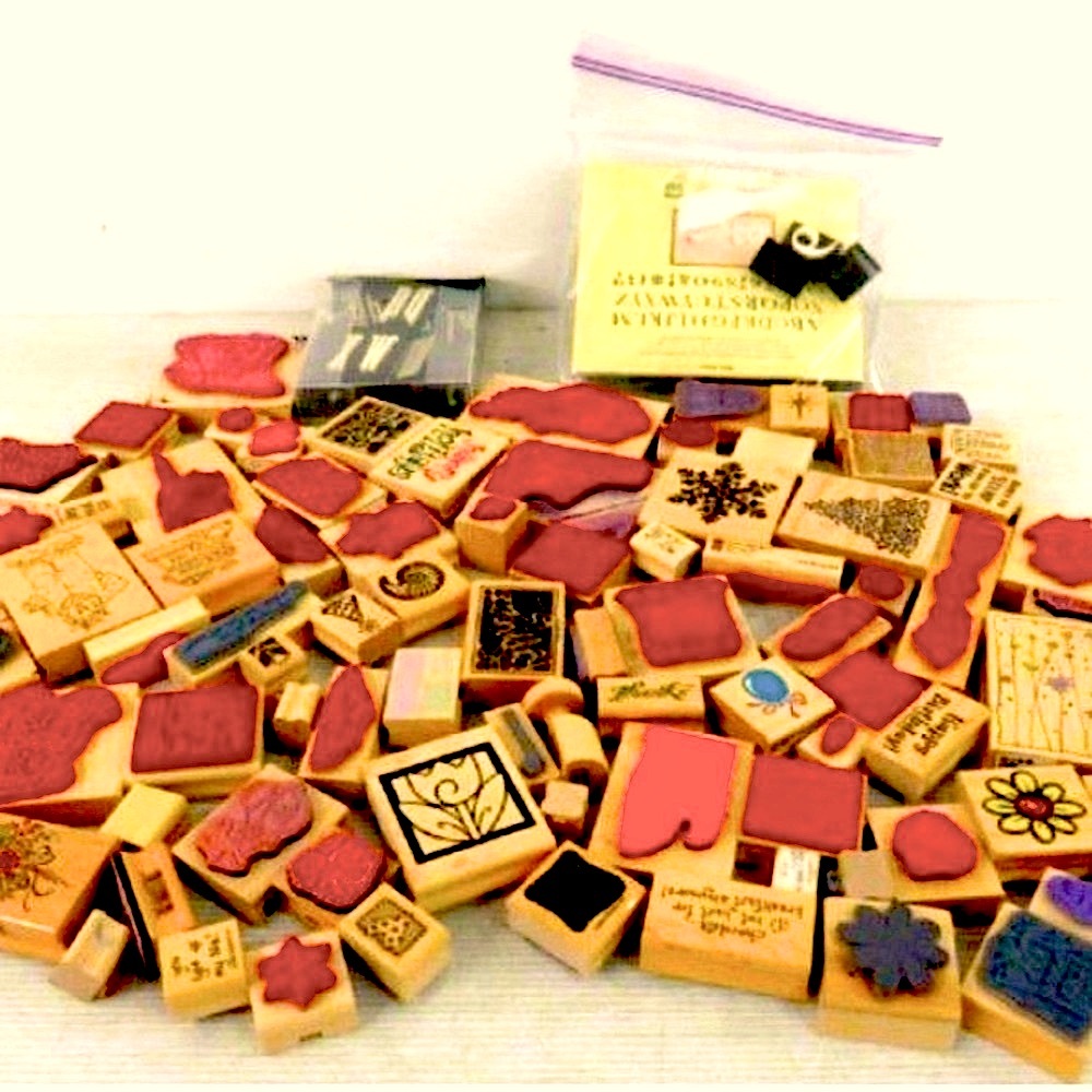 Lot of Assorted Craft Stamps- Stampabilities, Etc